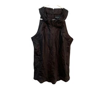 Cynthia Rowley Sleeveless Silk Blouse Black